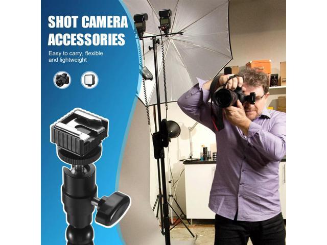 Flexible Dual Arm Hot Shoe Flash Bracket Mount Holder for Pentax Macro Shot Camera Accessories Rich