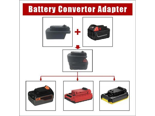 Adapter for Milwaukee M18 18V Conversion for BLACK & DECKER PORTER CABLE 18V 20V Lithium Converter Rich