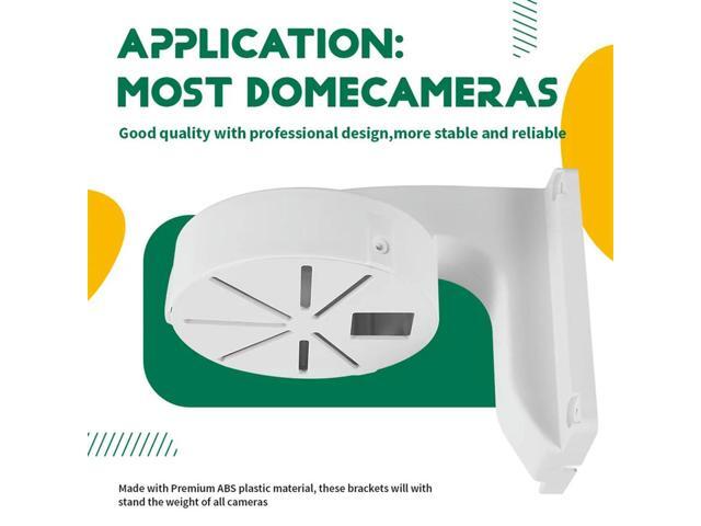 Security Camera Mount Bracket,ABS Indoor Outdoor Wall Mount L-Type Bracket For CCTV Security Dome IP Camera Mounting