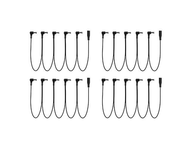 4X Daisy Chain Cable 1 To 5 Ways Guitar Effect Pedal Accessory 9V DC Adapter Plug Power Cord