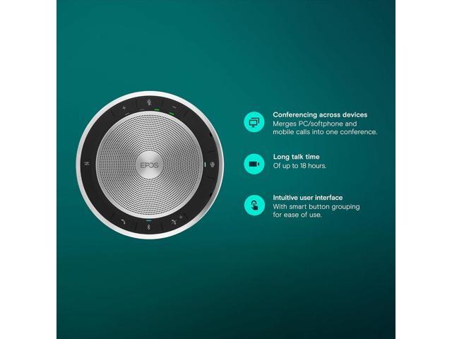 EPOS Expand SP 30T (1000225) Portable Bluetooth Speakerphone - Instant Conferencing Anywhere - Sound-Enhanced - PC, Mobile Phone & Softphone...