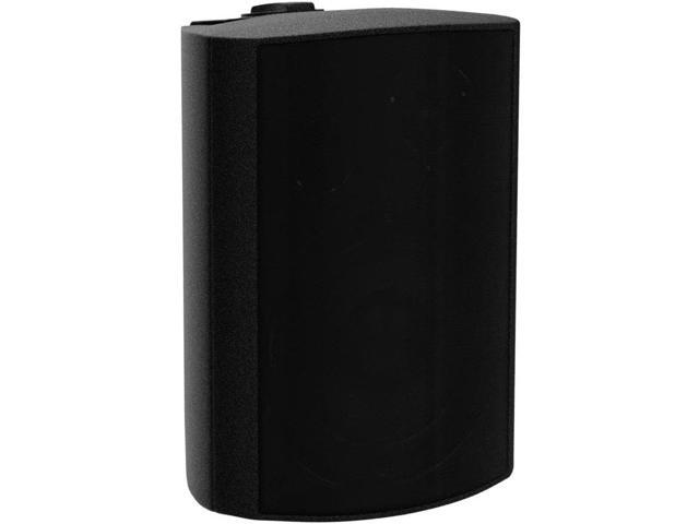 STUDIOFINIX 6.5 Inches Indoor Outdoor Bluetooth Speakers Waterproof Wired Wall Mount Active Speakers 400 Watt for Patio Garage,Deck,Backyard (Black)