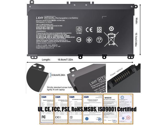41.7Wh HT03XL L11421-422 Battery for HP Pavilion 14-CE 14-CF 14S-CF 14-DF 15-CS 15-DA 15-DB 15-DW 17-BY 17-CA Series 15-DA0014DX 15-CS0053CL...