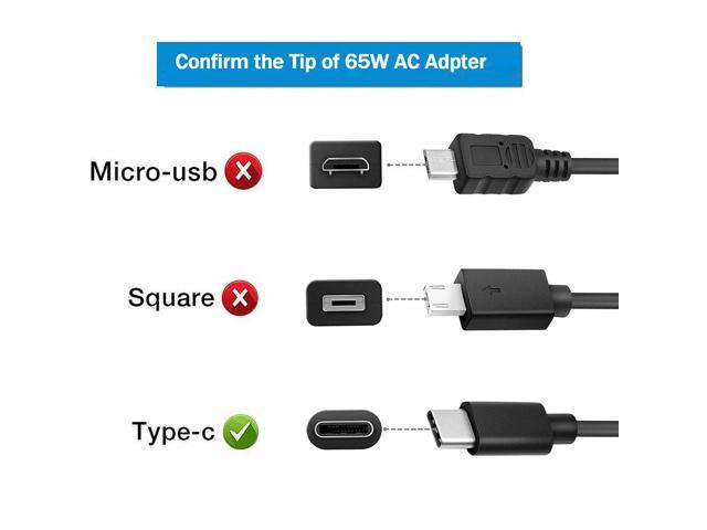 65W 45W USB-C Type-C Laptop Charger Compatible with Lenovo Chromebook C330 S330 100e 300e Yoga C930 C940 730S Samsung/LG/Acer HP Spectre x360...
