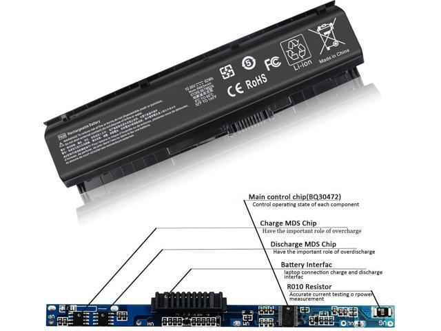 62WH Type PA06 Battery Replacement for HP Omen 17 17-w 17-ab200 17t-ab00 17-w053dx 17-w253dx 17-ab011nl, Fits 849911-850 849571-221 HSTNN-DB7K