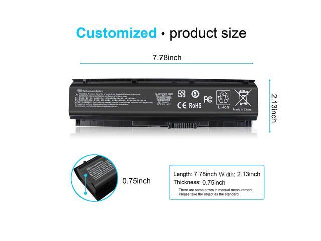 62WH Type PA06 Battery Replacement for HP Omen 17 17-w 17-ab200 17t-ab00 17-w053dx 17-w253dx 17-ab011nl, Fits 849911-850 849571-221 HSTNN-DB7K