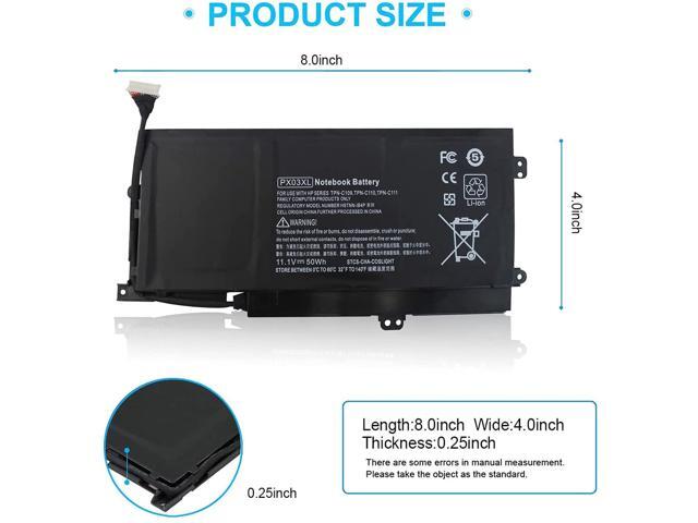 PX03XL 715050-001 Notebook Battery for HP Envy 14 Touchsmart M6 M6-K Sleekbook M6-k022dx M6-k010dx M6-k025dx M6-k015dx M6-k125dx M6-k088ca...
