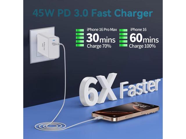Super Fast Charger Type C, 45W USB-C Wall Charger for Samsung Galaxy S22 Ultra/S22/S22+/S21 Ultra/S21/S21+/Note 20 Ultra/Note 10 Plus/Z Fold 3,...
