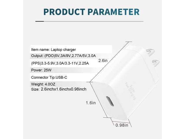 Super Fast Charger2 Pack 25W USB C Wall Charger for Samsung Galaxy S22/S22 Ultra/S22+/S21/S21 Ultra/S21+/S20/S20 Ultra/Note 10 Plus/Note 20 Ultra/Z...