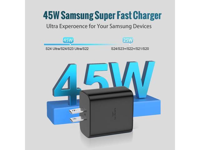 45W Super Fast Charger Type C,[2 Pack] 45W USB C Charger 10FT Long Type C Cable for Samsung Galaxy S25 Ultra/S24/S23 Ultra/S23+/S22 Ultra/S22+/Note...