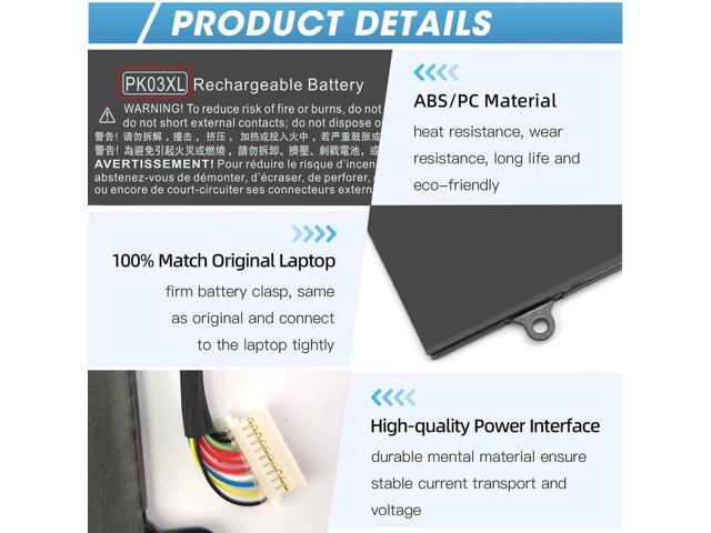 LXHY PK03XL 789116-005 Battery for HP Spectre X360 13-4101dx 13-4102dx 13-4103dx 13-4105dx 13-4100dx 13-4110dx 13-4001dx 13-4002dx 13-4005dx...