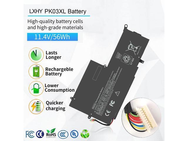 LXHY PK03XL 789116-005 Battery for HP Spectre X360 13-4101dx 13-4102dx 13-4103dx 13-4105dx 13-4100dx 13-4110dx 13-4001dx 13-4002dx 13-4005dx...
