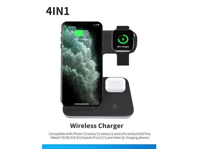 LXHY Wireless Charger iPhone Charging Station: 3 in 1 Charger Stand Multiple Devices for Apple - iPhone 16e 16 15 14 Pro Max 13 12 11 - Watch 10 9...