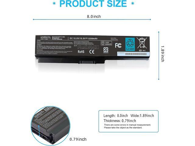 LXHY PA3817U-1BRS Battery for Toshiba Satellite P755 P745 L755 L755D L775 L775D L745 L655 L675 C655 C675 A655 M645 Series P745-S4320 L755-S5153...