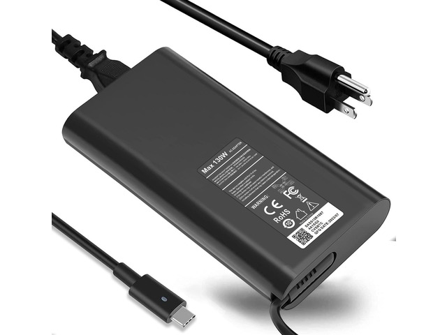 LXHY 130W USB C Type C Adapter Laptop Charger Compatible with Dell XPS 15 2in1 9575 Precision 5530 2in1 5550 5750 3560 3550 3551 Latitude 7410 7310...