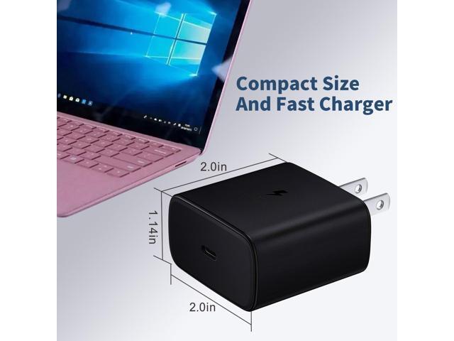 LXHY 45W Samsung Super Fast Charger USB C Supports Samsung Super Fast Charging, Foldable GaN PPS Fast Dual Port Wall Charger for S25/S24/Note...