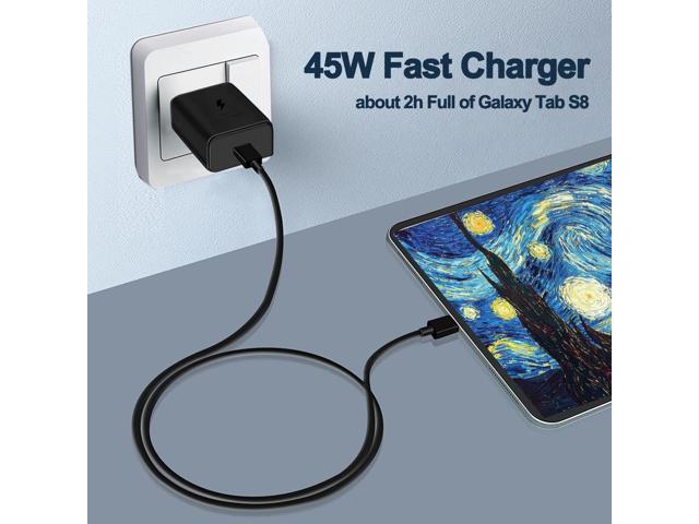 LXHY 45W Samsung Super Fast Charger USB C Supports Samsung Super Fast Charging, Foldable GaN PPS Fast Dual Port Wall Charger for S25/S24/Note...