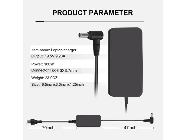 180W 19.5V 9.23A ADP-180TB H AC Adapter Charger for Asus ROG Zephyrus GA502 G15 GA502IU G14 GA401IV TUF FX705D FX705G FX505D FX505G ProArt...