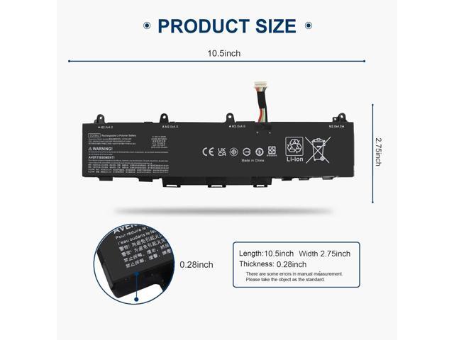 LXHY 53Wh CC03XL CCO3XL Battery for HP EliteBook 830 G7/G8 (Not x360), EliteBook 830 835 840 845 G7 G8, ZBook Firefly 14 G7 G8, Probook 635 Aero G7...