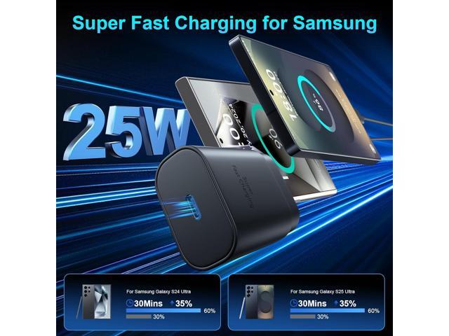 LXHY Super Fast Charger Type C, 25W USB C Wall Charger Fast Charging for Samsung Galaxy S25 Ultra/S25/S25+/S24+/S24 Ultra/S24/S24+/S23 Ultra/S22...