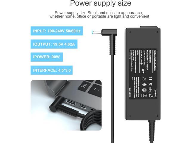 LXHY 90W 19.5V 4.62A AC Adapter Laptop Charger Compatible for HP 710412-001 740015-001 710413-001 710414-001 719309-001 Envy Touchsmart M6 M7 15-j...