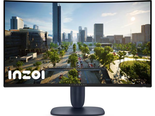 Alienware - AW3225DM 32" VA LED Curved QHD 180Hz 1ms FreeSync Gaming Monitor with HDR (HDMI, DisplayPort) - Interstellar Indigo - image 4