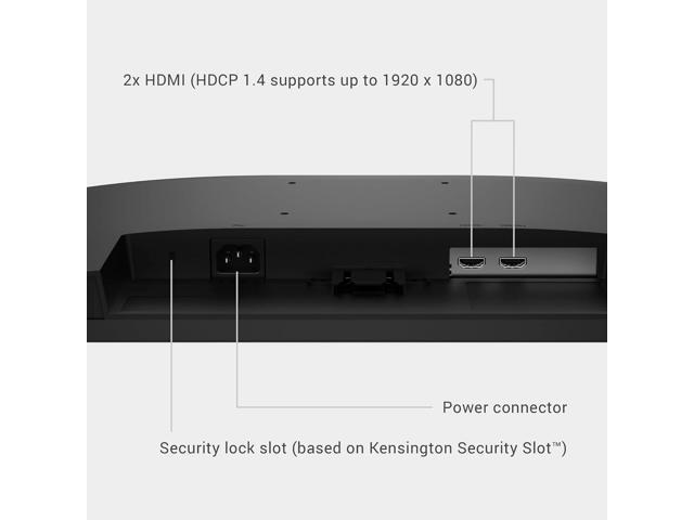 Dell 24 Monitor - SE2426H - 23.8-inch FHD (1920x1080) 144Hz 1ms Display, in-Plane Switching (IPS) Technology, AMD FreeSync, TÜV 3-Star 2X HDMI, Tilt