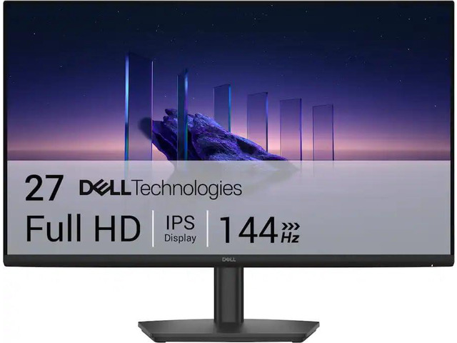 Dell SE2726HS 27' IPS LCD FHD Monitor, 144Hz Free Sync, Height Adjustable, Dual HDMI, Black