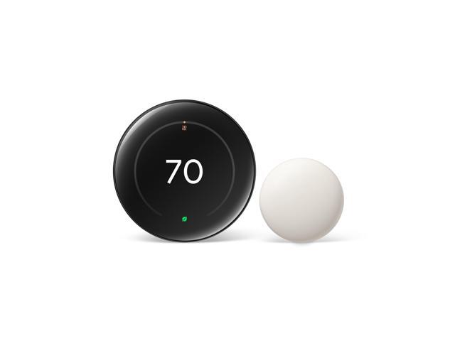 Google Nest Learning Thermostat (4th Gen, 2024) with Nest Temperature Sensor - Energy Saving Smart Thermostat with Adaptive Eco - Works with Alexa...