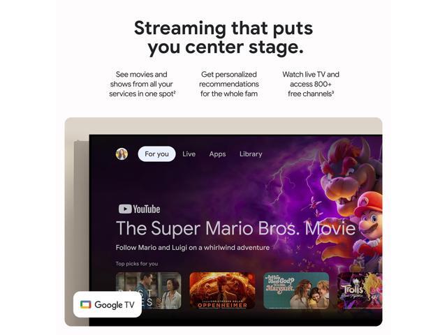 Google - TV Streamer 4K - Fast Streaming Device in 4K HDR - 32 GB of Storage - Porcelain - image 5