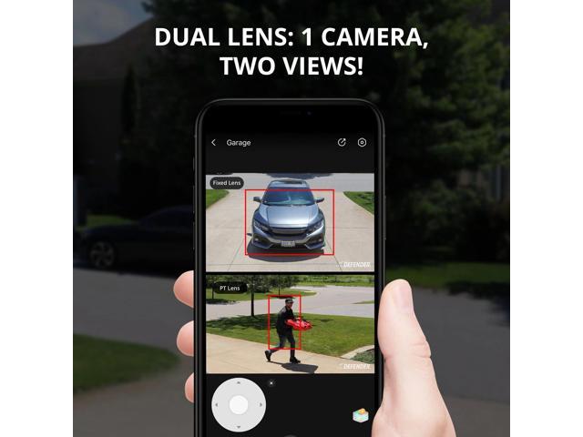 Defender - AI POWERED Guard Pro 3K PLUS Dual Lens PTZ Wi-Fi 6 Plug-in Security Camera - White - image 5