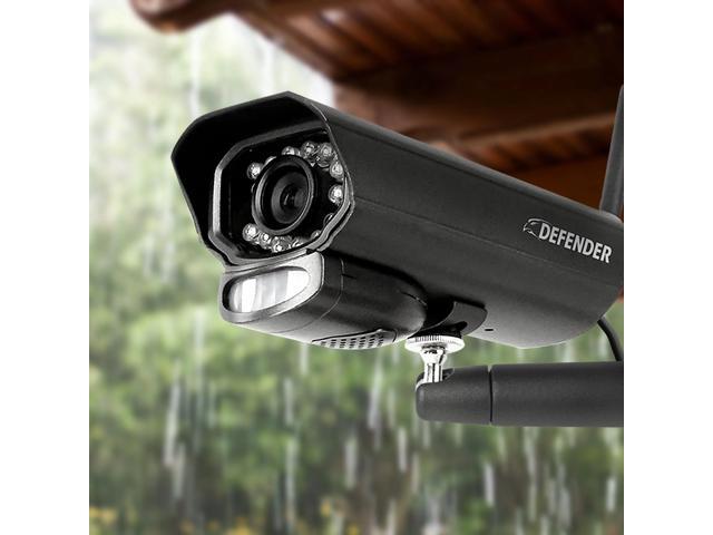 Defender - PhoenixM2 Non-WiFi. Plug-In Power Security System with 4 Metal Cameras - Black - image 5