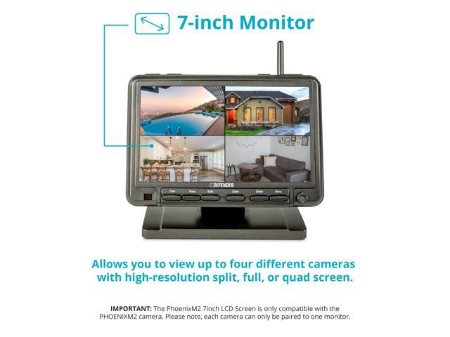 Defender - PhoenixM2 Non-WiFi. Plug-In Power Security System with 4 Metal Cameras - Black - image 6