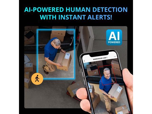 Defender - AI POWERED Sentinel 4K Ultra HD Wired 8 Channel PoE NVR Security System, 6 Metal Cameras & 1TB HDD - White - image 4