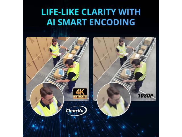 Defender - AI POWERED Sentinel 4K Ultra HD Wired 8 Channel PoE NVR Security System, 6 Metal Cameras & 1TB HDD - White - image 6