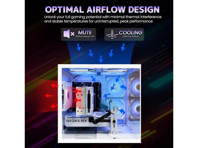 ZHICGCP Gaming PC Desktop computer - AMD Ryzen 7 5700X - NVIDIA RTX 5060 8GB-16GB DDR4 3200MHz - 1T M.2 NVMe - Windows 11