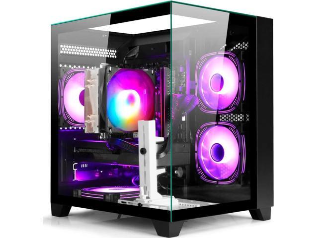ZHICGCP Gaming Desktop PC, Ryzen 7 5700X, RTX 3050 8GB,512GB SSD, 16GB DDR4, Black, Windows 11