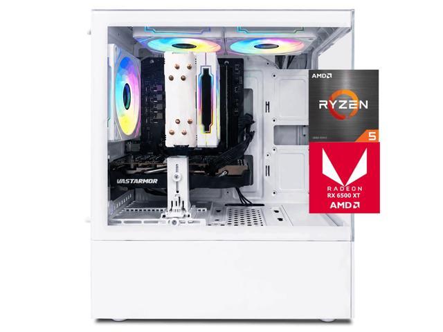 ZHICGCP Gaming Desktop Pc, Amd Ryzen 5 5500,Radeon RX 6500 Graphics, 512GB SSD, 16GB Ram, Windows 11 Home