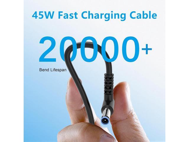 45W Charger Compatible with HP Laptop Charger Blue Tip 4.5mm,741727-001 TPN-C125 HSTNN-LA40 HSTNN-DA40 854054-002 HSTNN-CA40 740015-002 740015-003...