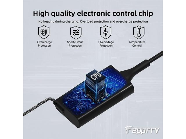 New Slim 65W USB C Charger Compatible with HP ZBook Firefly G8 14' G9 14' 16' G8 15.6inch Touchscreen Mobile Workstation, Elite X2 Spectre...