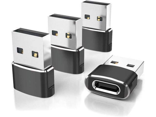 Elebase USB to USB C Adapter for iPhone 17 4Pack,USBC Female to A Male Car Charger Adapter,Type C Converter Apple 16 Pro Max 15 14 13 12...