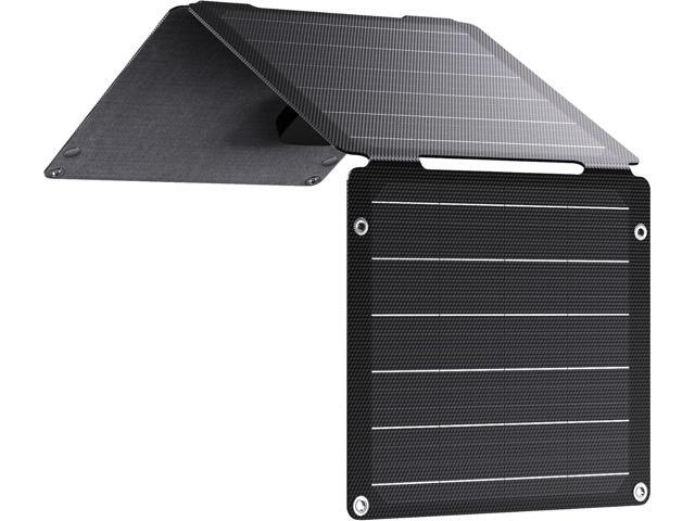 21W Solar Panel Charger BigBlue SolarPowa 20 Portable Solar Charger with USB-A/USB-C Ports, IP68 Waterproof, High-Efficiency Lightweight Foldable...