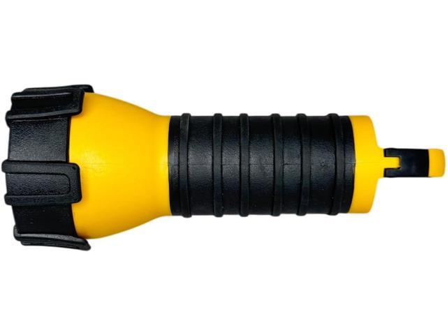 Dorcy 41-2521 Water Resistant Battery Powered Floating LED Flashlight with Carabiner Clip, Ideal for Camping and Outdoors, Bright Yellow