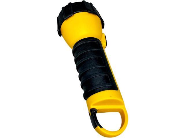 Dorcy 41-2521 Water Resistant Battery Powered Floating LED Flashlight with Carabiner Clip, Ideal for Camping and Outdoors, Bright Yellow