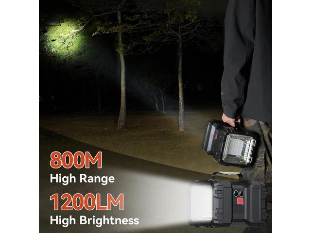 AlpsWolf Rechargeable Flashlight, LED Spotlight Flashlight 10000 Capacity 1200LM 20h Ultra-Long Standby 3+4 Lights Modes Camping Flashlight...