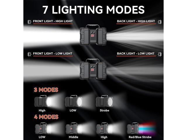 AlpsWolf Rechargeable Flashlight, LED Spotlight Flashlight 10000 Capacity 1200LM 20h Ultra-Long Standby 3+4 Lights Modes Camping Flashlight...