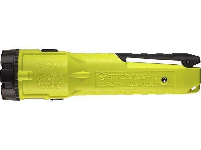 Streamlight 68732 Dualie 275-Lumen Intrinsically Safe Rechargeable Flashlight with 120V/100V AC Charger, Yellow