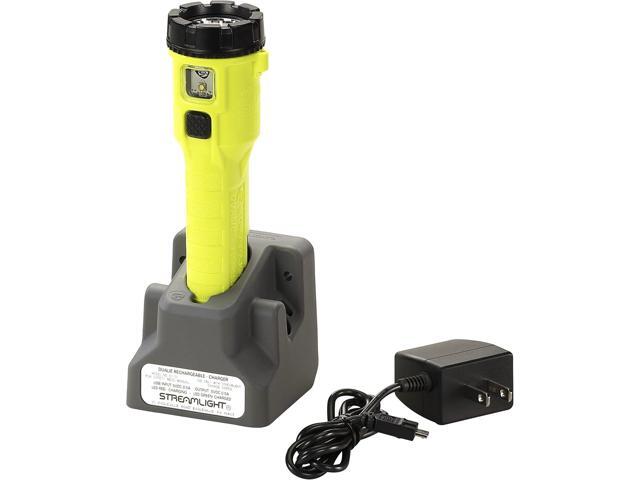 Streamlight 68732 Dualie 275-Lumen Intrinsically Safe Rechargeable Flashlight with 120V/100V AC Charger, Yellow
