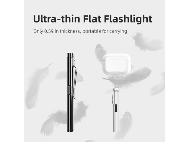 WARSUN Compact Multi-Mode Pocket LED Flashlight - 675LM, USB-C Rechargeable, IPX4, Dual Material, Red/Blue Strobe, for Everyday Carry & Travel