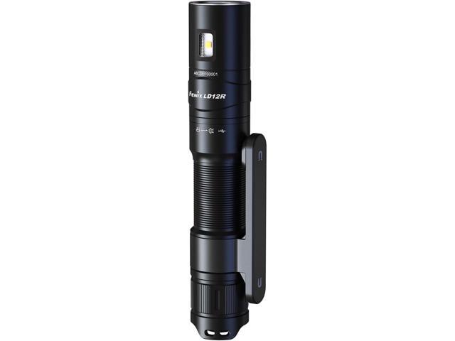 Fenix LD12R EDC Flashlight, 600 Lumen USB-C Rechargeable, AA Compatible, Main and Side Dual LEDs Work Light with Magnetic Clip and Lumentac AA...